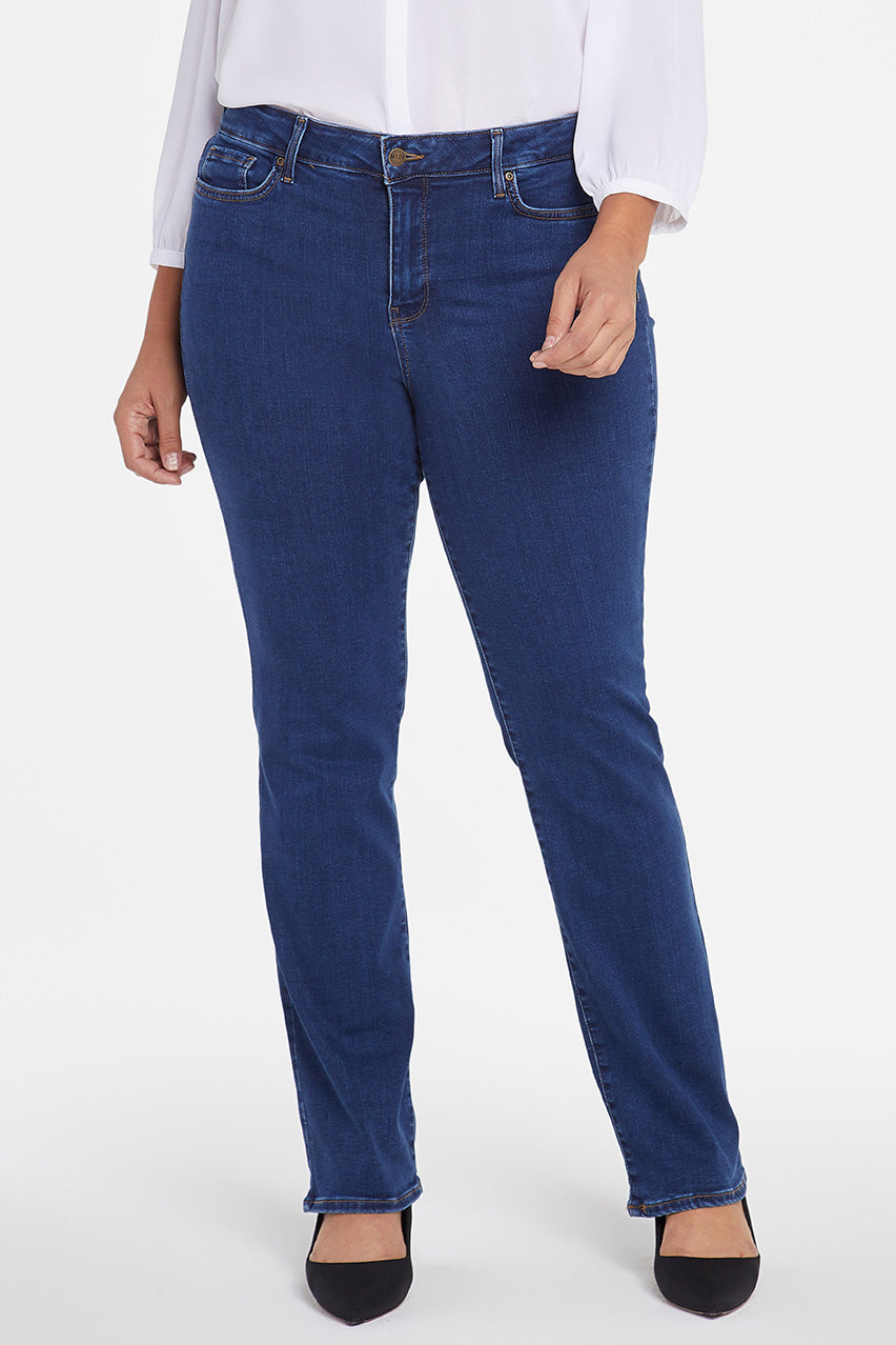 Marilyn Straight Jeans Medium Blue Premium Denim (Plus) | Quinn | Denim | NYDJ