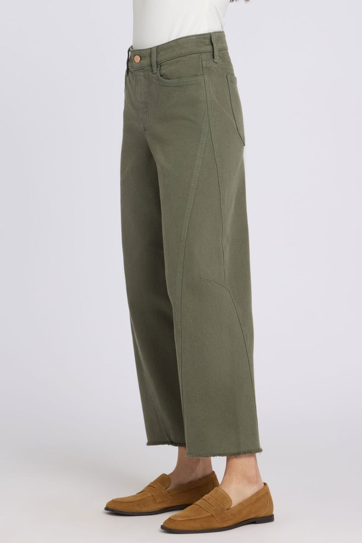 Alyssa Relaxed Crop Jeans | Desert Green | Pants | NYDJ