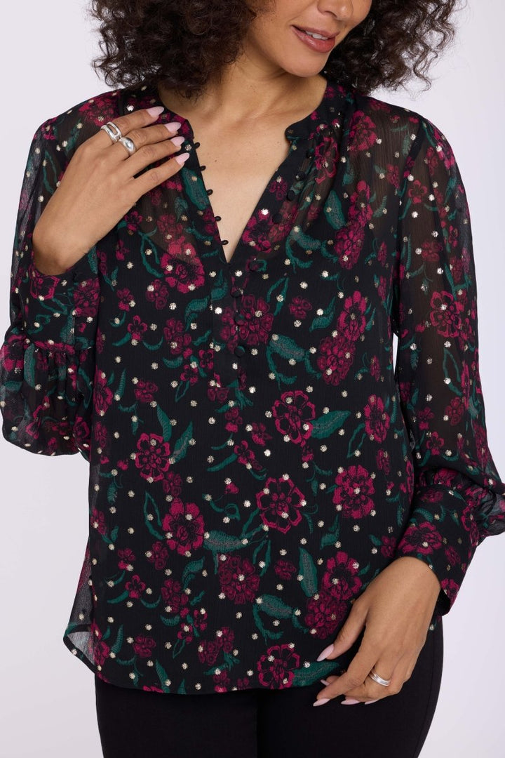 Annie Blouse | Floral Park Jazzy - NYDJ