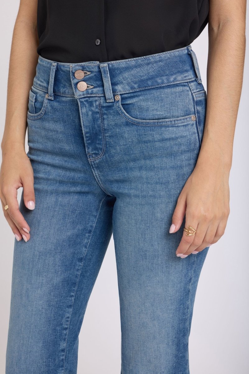 Bailey Relaxed Straight Crop Jeans In Re-New Denim With High Rise | Keys View | Denim | NYDJ
