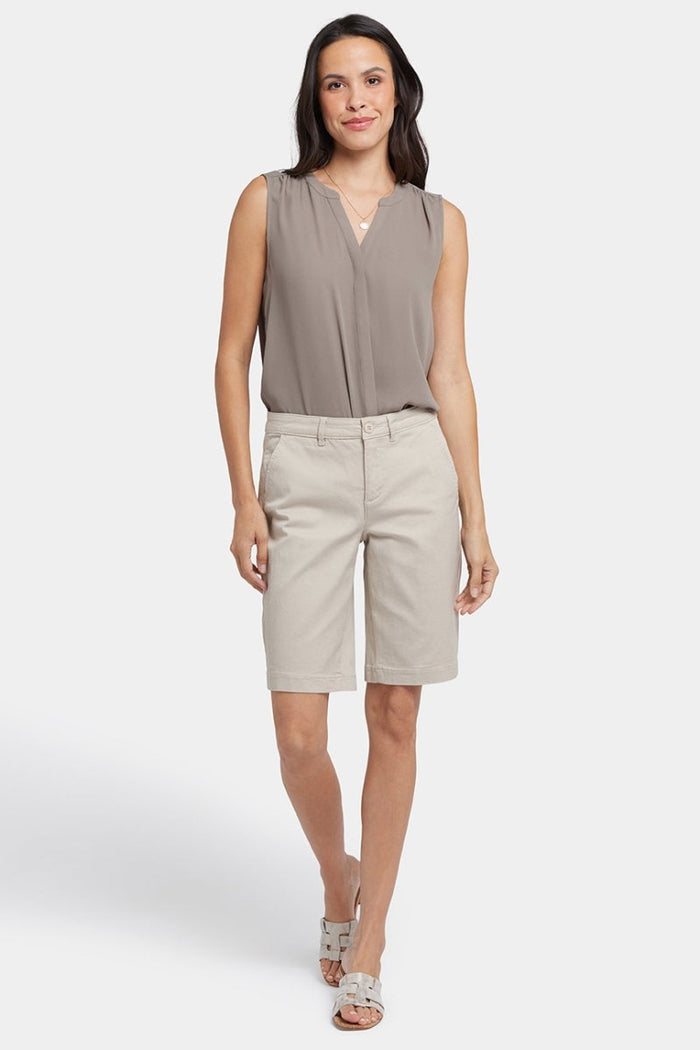 Bermuda Shorts In Stretch Twill | Feather | Shorts | NYDJ