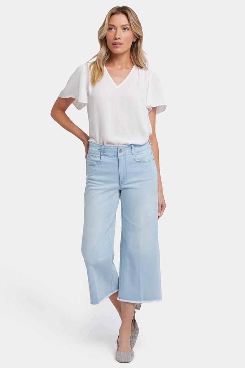 Brigitte Wide Leg Capri Jeans | Clear Water | Pants | NYDJ
