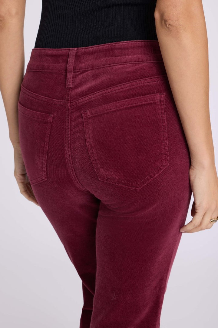 Brooklyn Bootcut Pants in Fine Wale Stretch Corduroy | Sienna Red - NYDJ