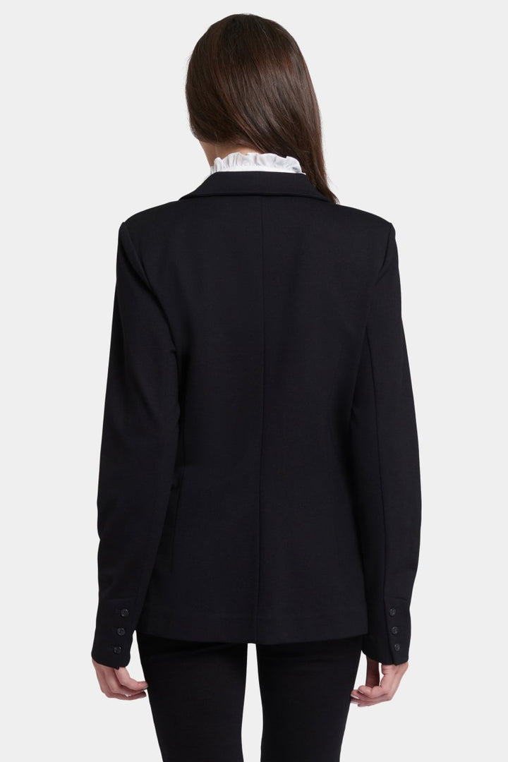Classic Blazer Jacket in Ponte Knit | Black | Blazer | NYDJ