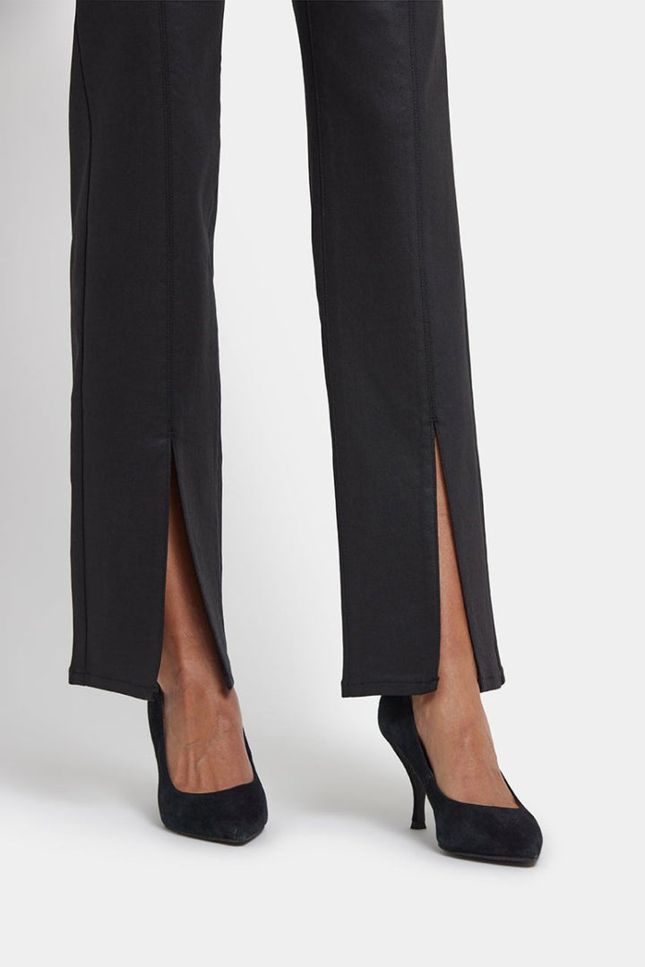 Coated Marilyn Straight Jeans | Black Coated | Pants | NYDJ