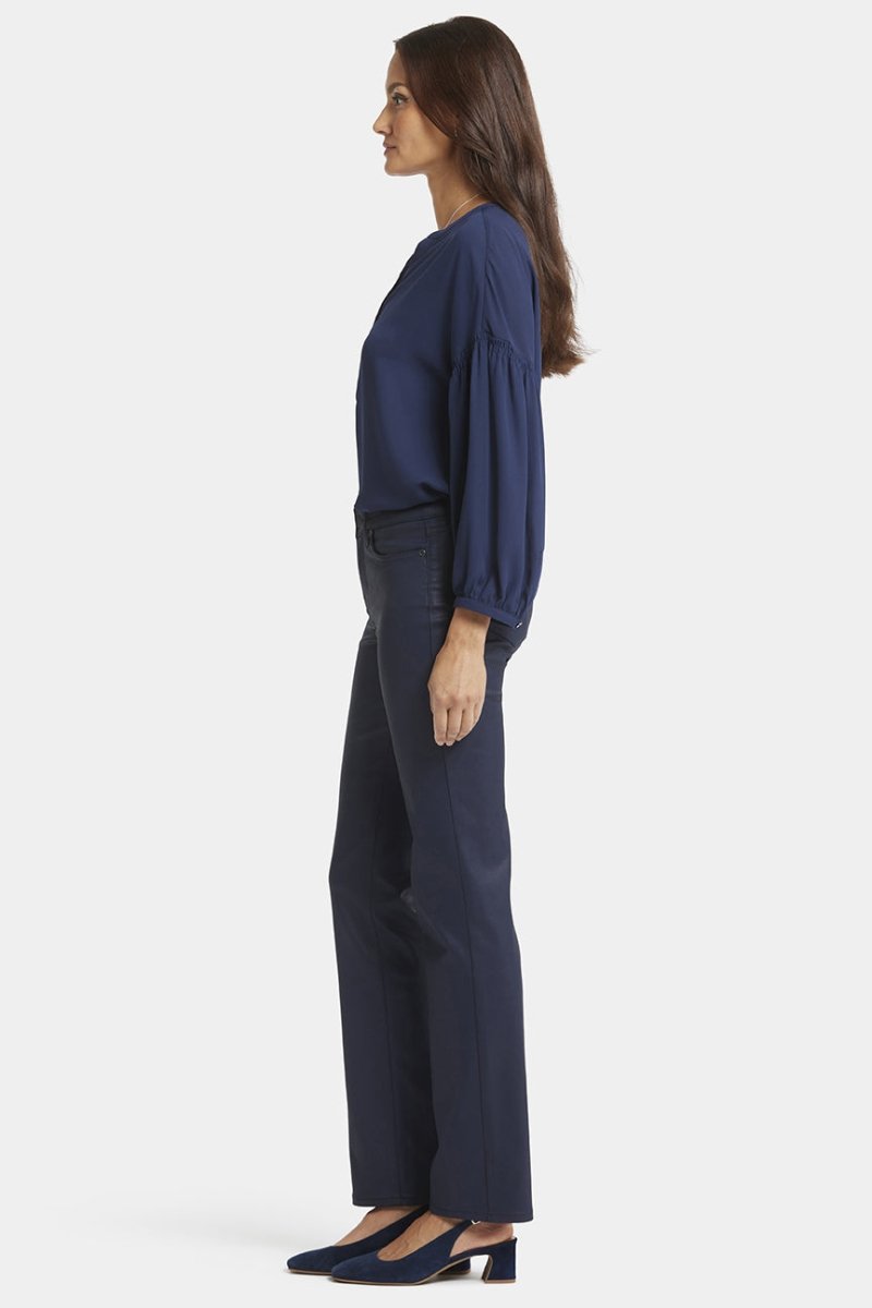 Coated Marilyn Straight Jeans | Starless Sky Coated | Pants | NYDJ