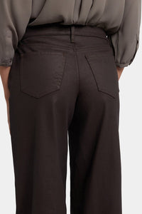 Coated Teresa Wide Leg Jeans | Peppercorn Coated | Denim | NYDJ