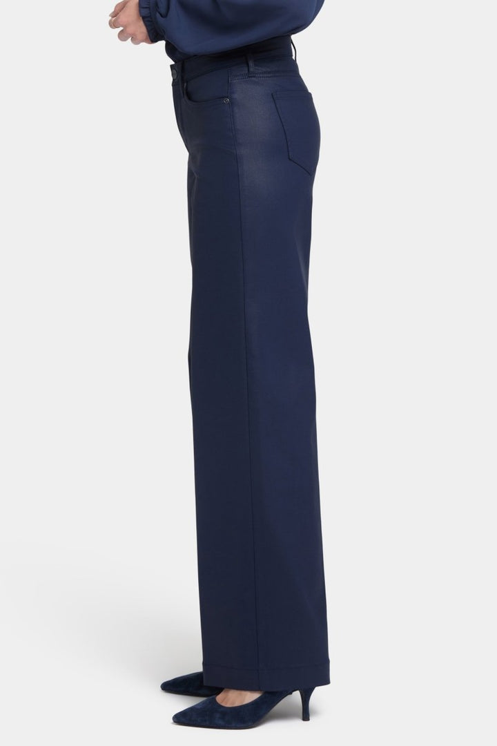 Coated Teresa Wide Leg Jeans | Starless Sky Coated | Denim | NYDJ