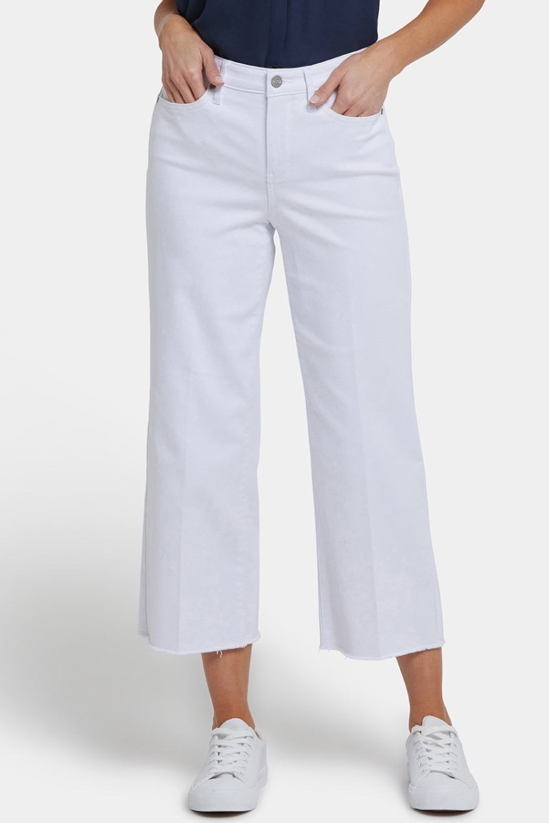 Coco Relaxed Wide Leg Crop Jeans | Optic White | Pants | NYDJ