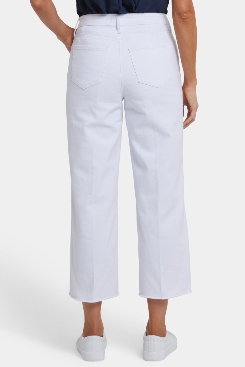 Coco Relaxed Wide Leg Crop Jeans With High Rise | Optic White | Denim | NYDJ