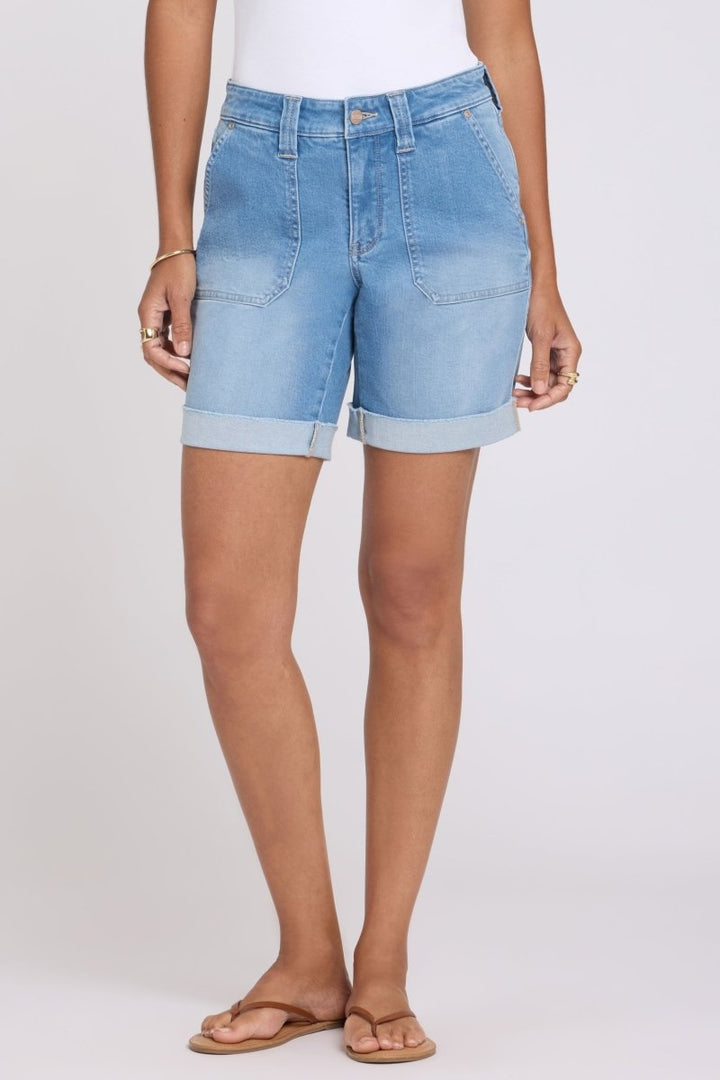 Diana Relaxed Denim Shorts | Distressed Vista Lakes - NYDJ