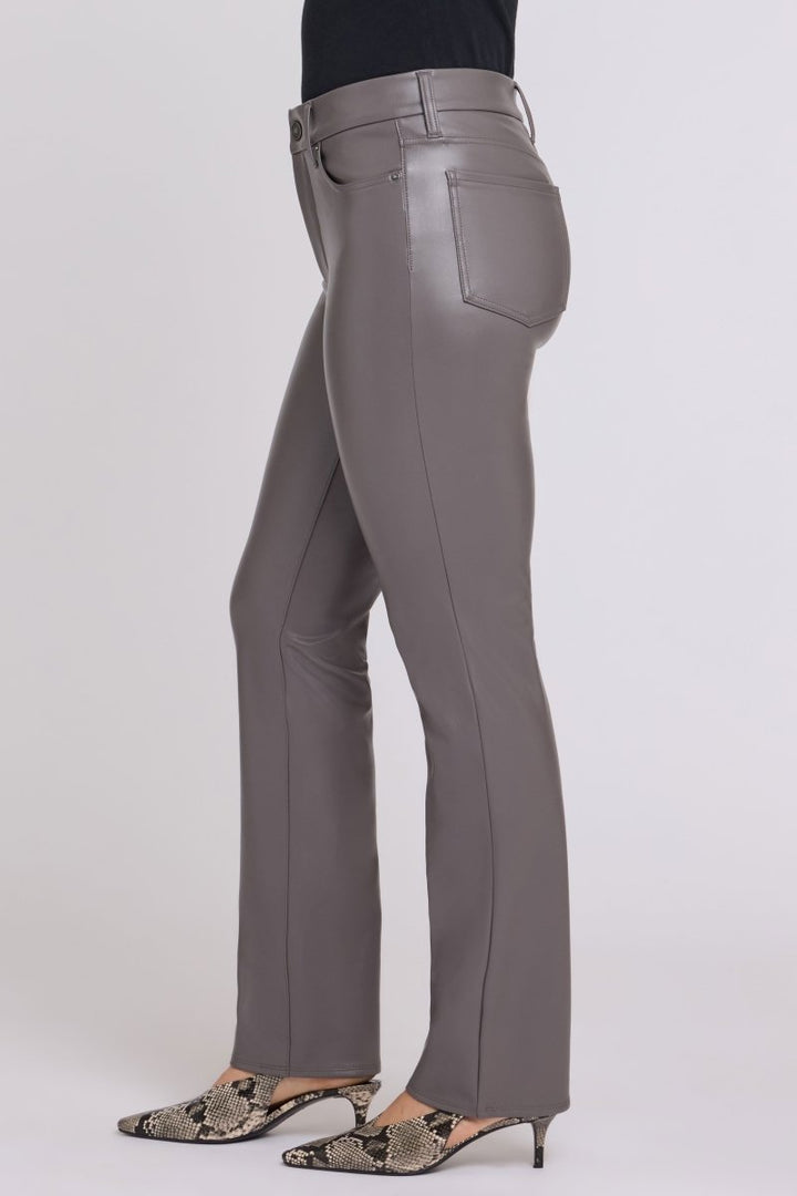Faux Leather Marilyn Straight Sculpt-Her™ Pants | Falcon - NYDJ