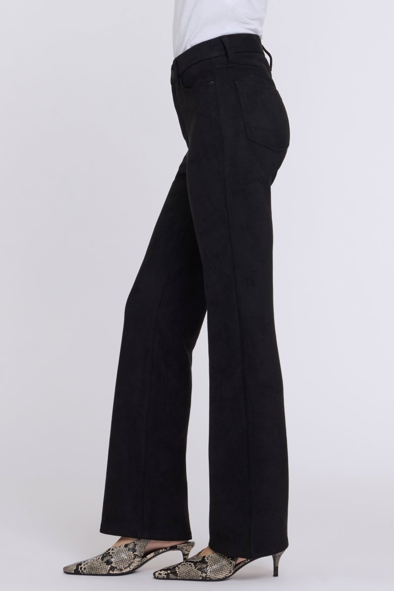 Faux Suede Brooklyn Bootcut Pants Sculpt-Her™ Collection | Black - NYDJ