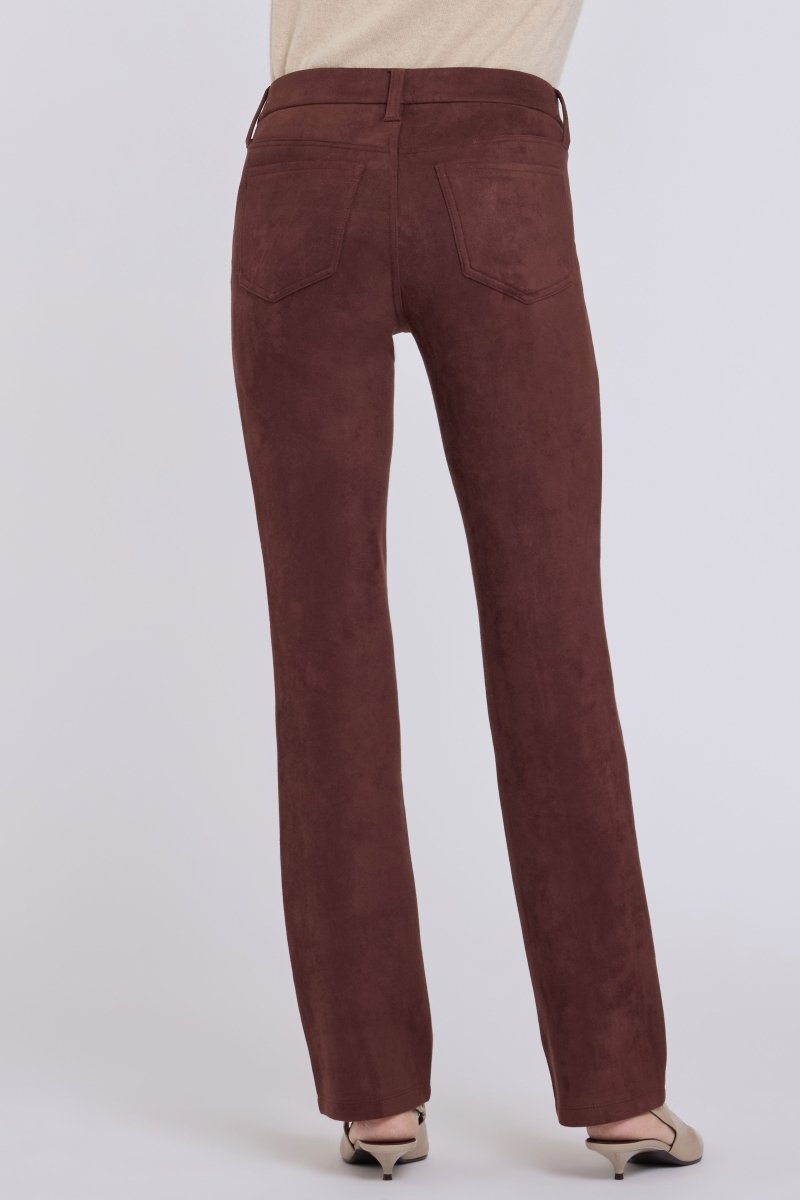 Faux Suede Marilyn Straight Pants Sculpt-Her™ Collection | Chocolate Fondant - NYDJ
