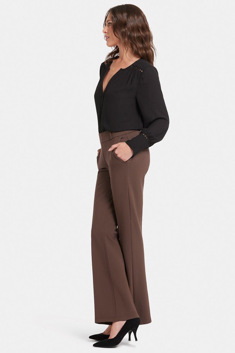 Flare Pull-On Sculpt-Her™ Trouser Brown | Coffee Bean | Non Denim | NYDJ