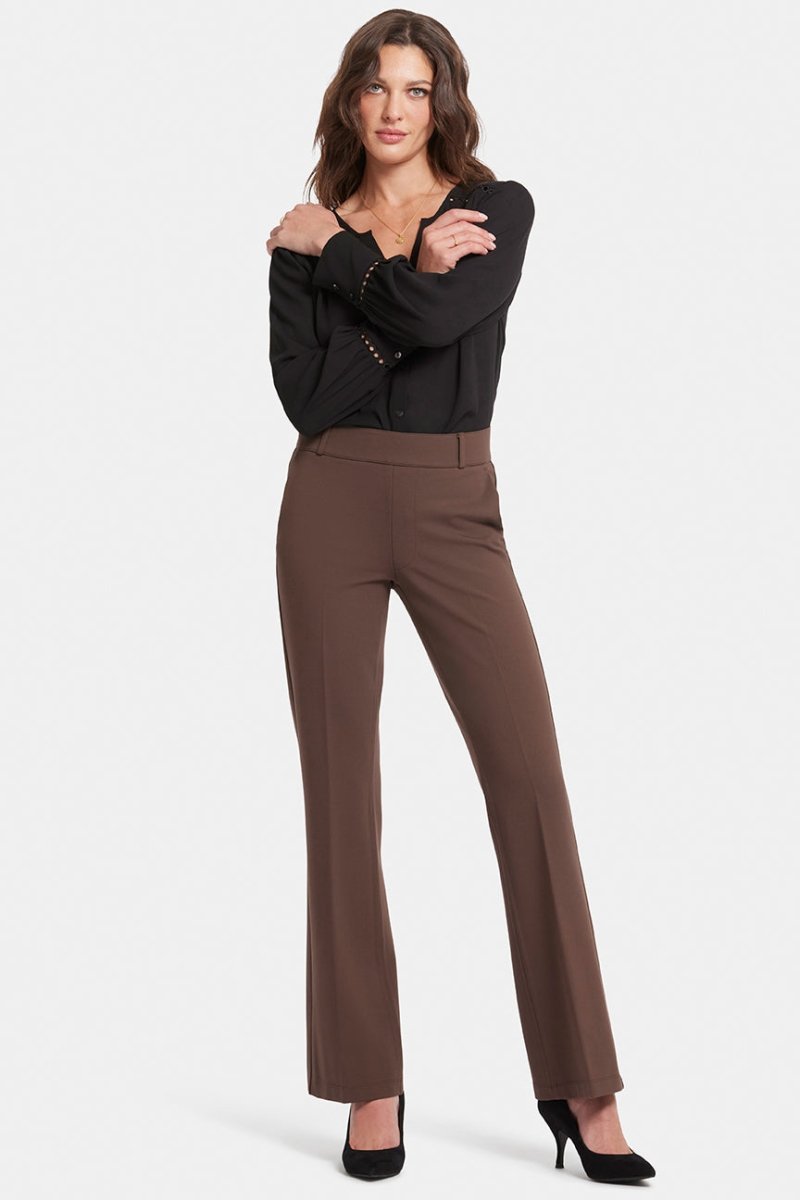 Flare Pull-On Sculpt-Her™ Trouser Brown | Coffee Bean | Non Denim | NYDJ