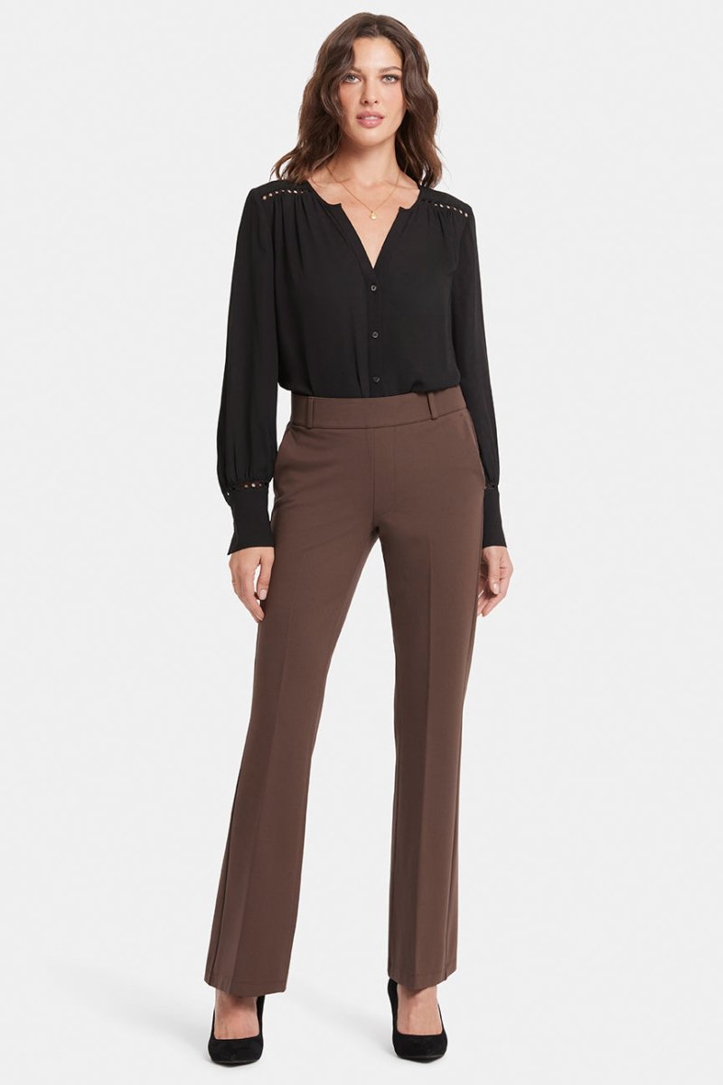 Flare Pull-On Sculpt-Her™ Trouser Brown | Coffee Bean | Non Denim | NYDJ