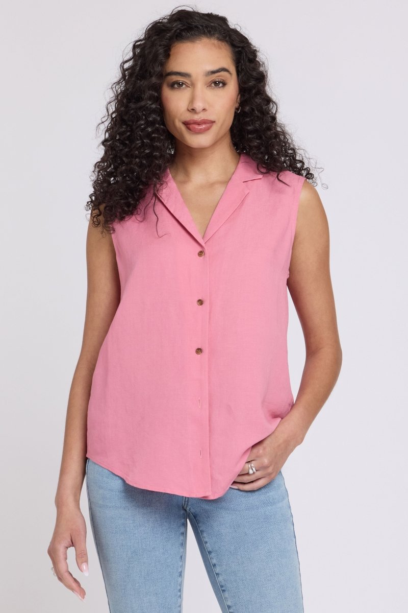 Gabrielle Sleeveless Blouse | Desert Rose | Blouse | NYDJ