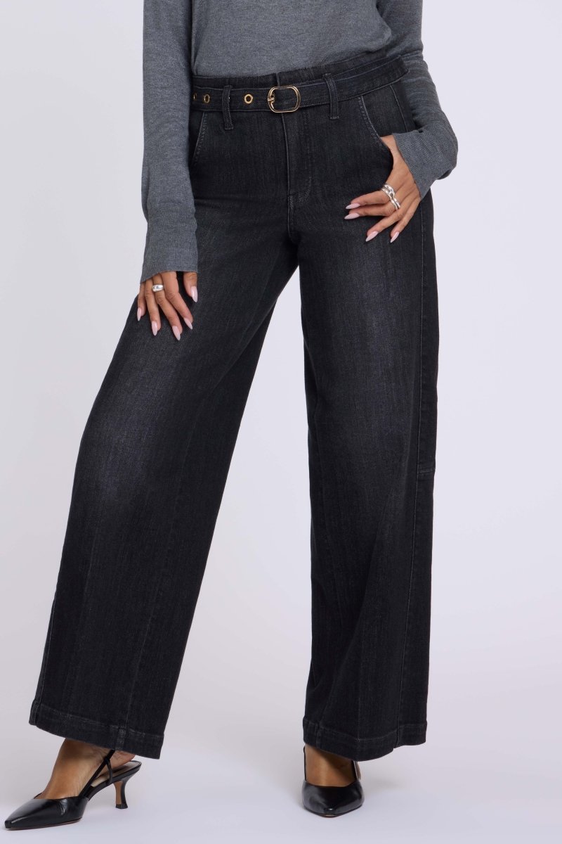 Gracie Wide Leg Jeans | Viola Black - NYDJ