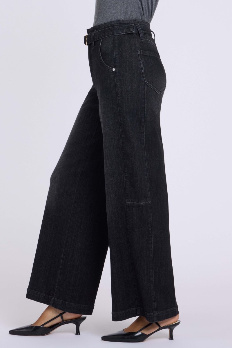 Gracie Wide Leg Jeans | Viola Black - NYDJ