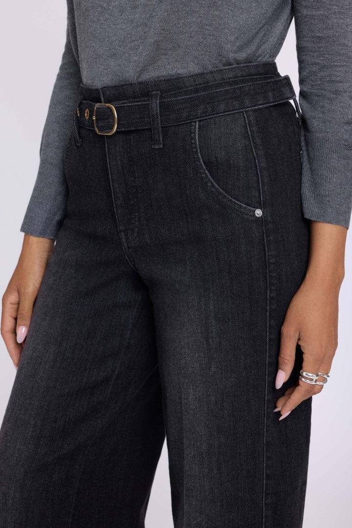 Gracie Wide Leg Jeans | Viola Black - NYDJ