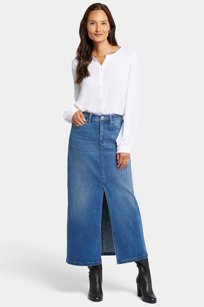 NYDJ High Rise Long Skirt with Lift Tuck Technology | Sustainable