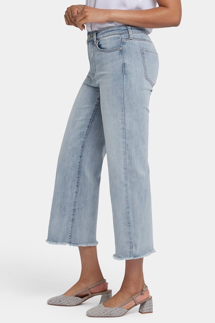 HR Coco Relaxed Wide Leg Crop | Santiago sea | Pants | NYDJ