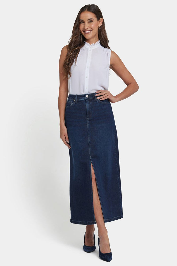 HR Long Skirt | Blacken Blue | Denim | NYDJ