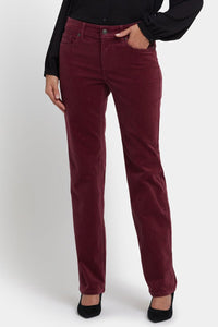 Marilyn Straight Corduroy Pants | Sienna Red | Pants | NYDJ