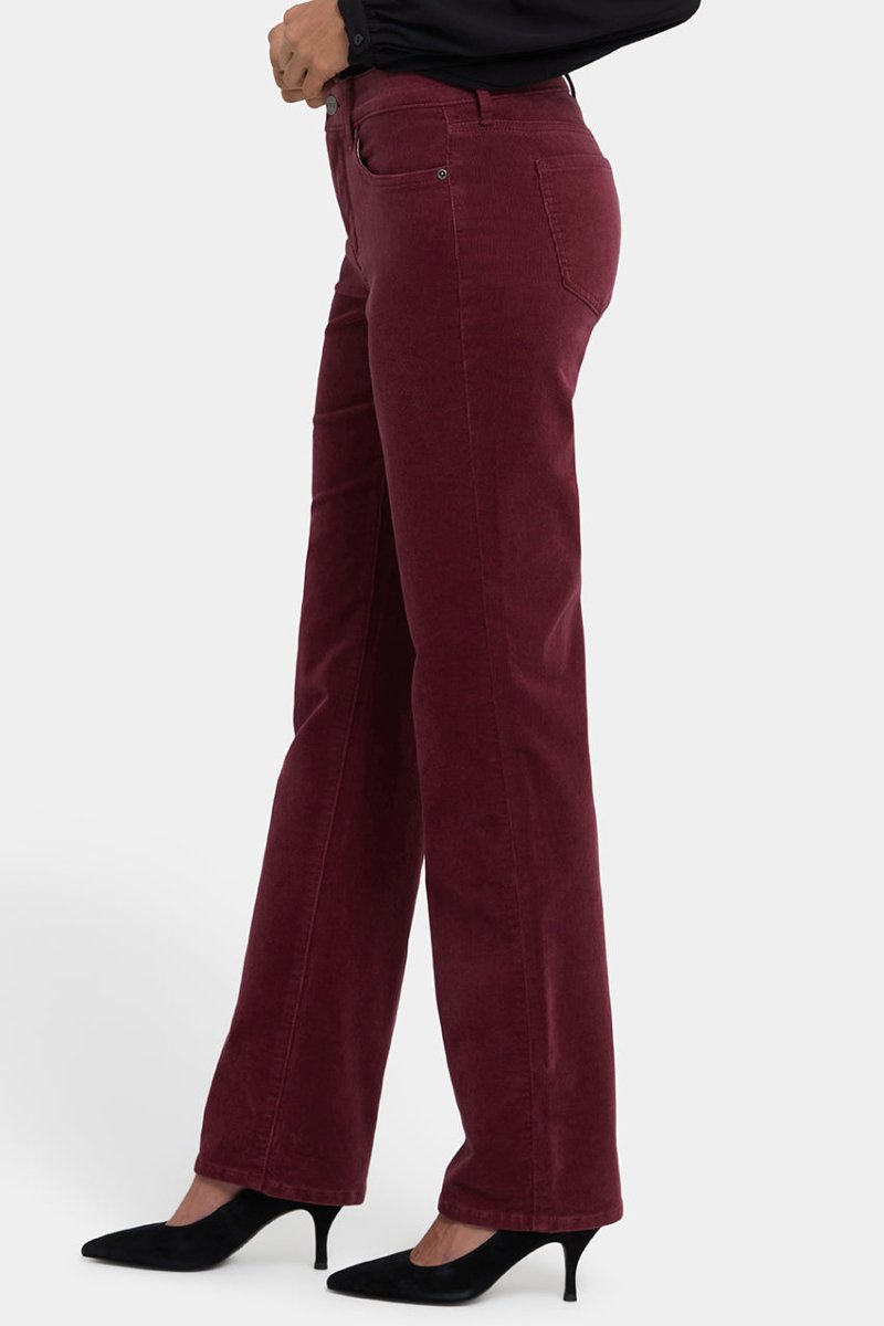 Marilyn Straight Corduroy Pants | Sienna Red | Pants | NYDJ
