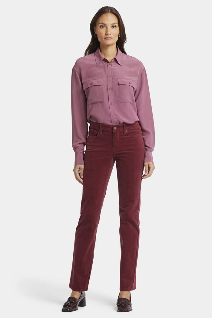 Marilyn Straight Corduroy Trouser | Cranberry Pie | Pants | NYDJ