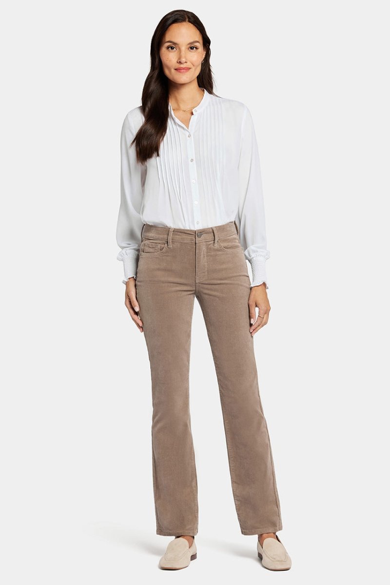 Marilyn Straight Corduroy Trouser | Saddlewood | Pants | NYDJ