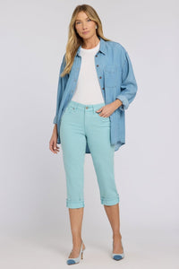 Marilyn Straight Crop Jeans In Cool Embrace® Denim | Aqua Haze | Pants | NYDJ