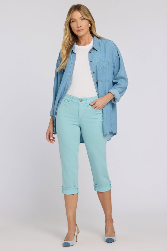 Marilyn Straight Crop Jeans In Cool Embrace® Denim | Aqua Haze | Pants | NYDJ