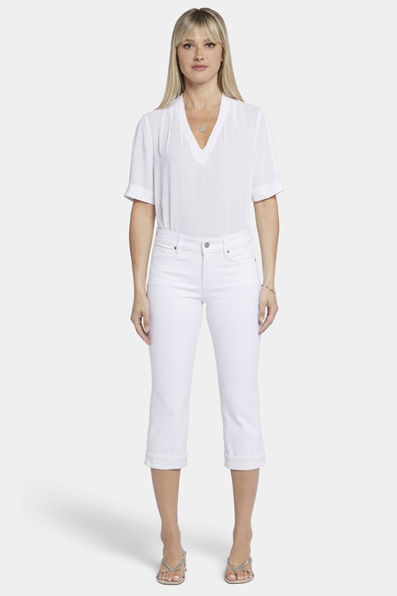 Marilyn Straight Crop Jeans In Cool Embrace® Denim | Optic White | Pants | NYDJ