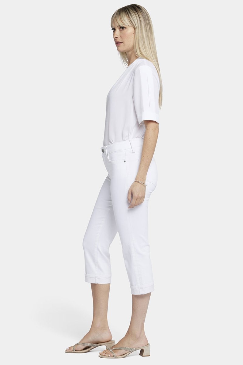 Marilyn Straight Crop Jeans In Cool Embrace® Denim | Optic White | Pants | NYDJ
