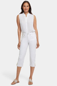 Marilyn Straight Crop Jeans | Optic White | Pants | NYDJ
