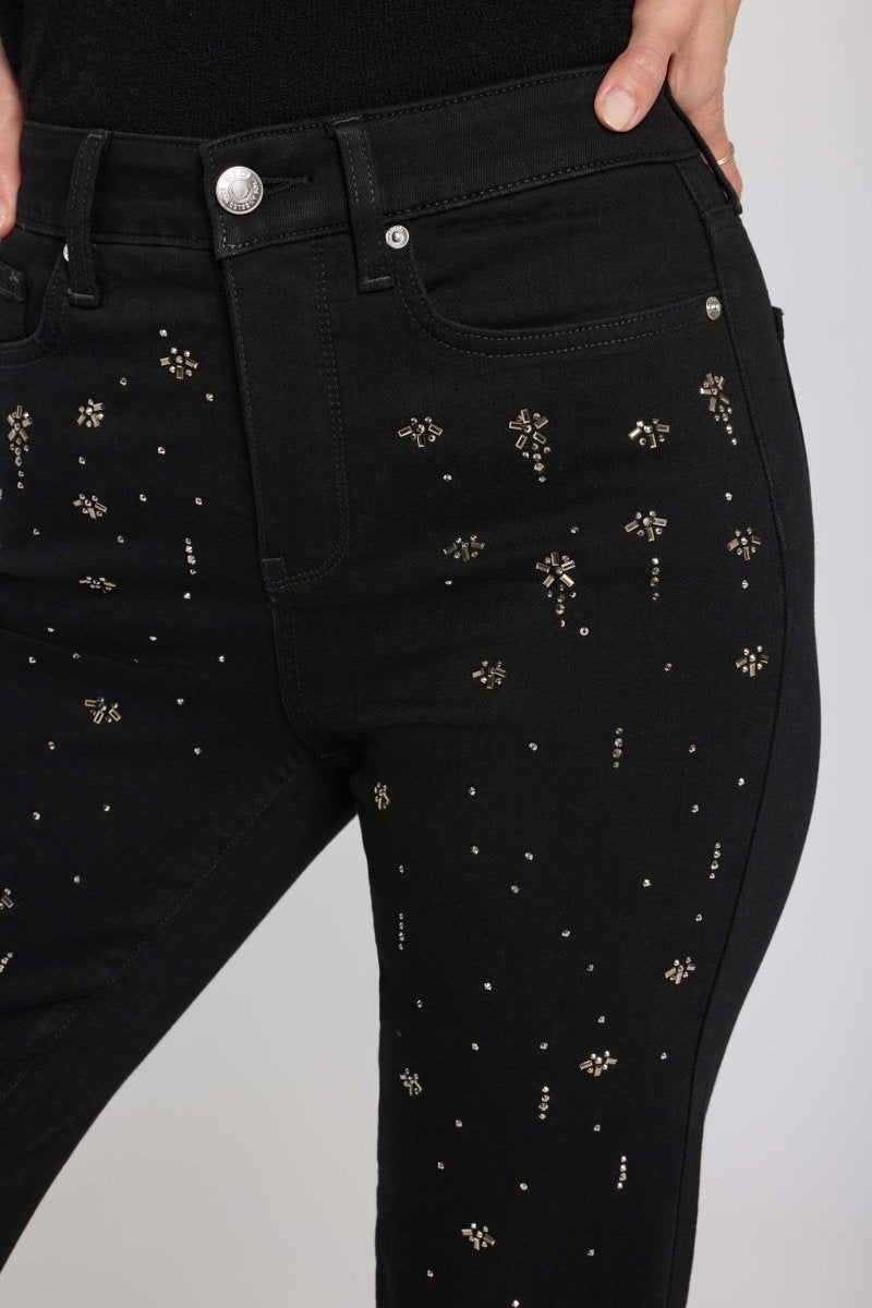 Marilyn Straight Jeans in Sure Stretch® Denim | Black Rinse - NYDJ