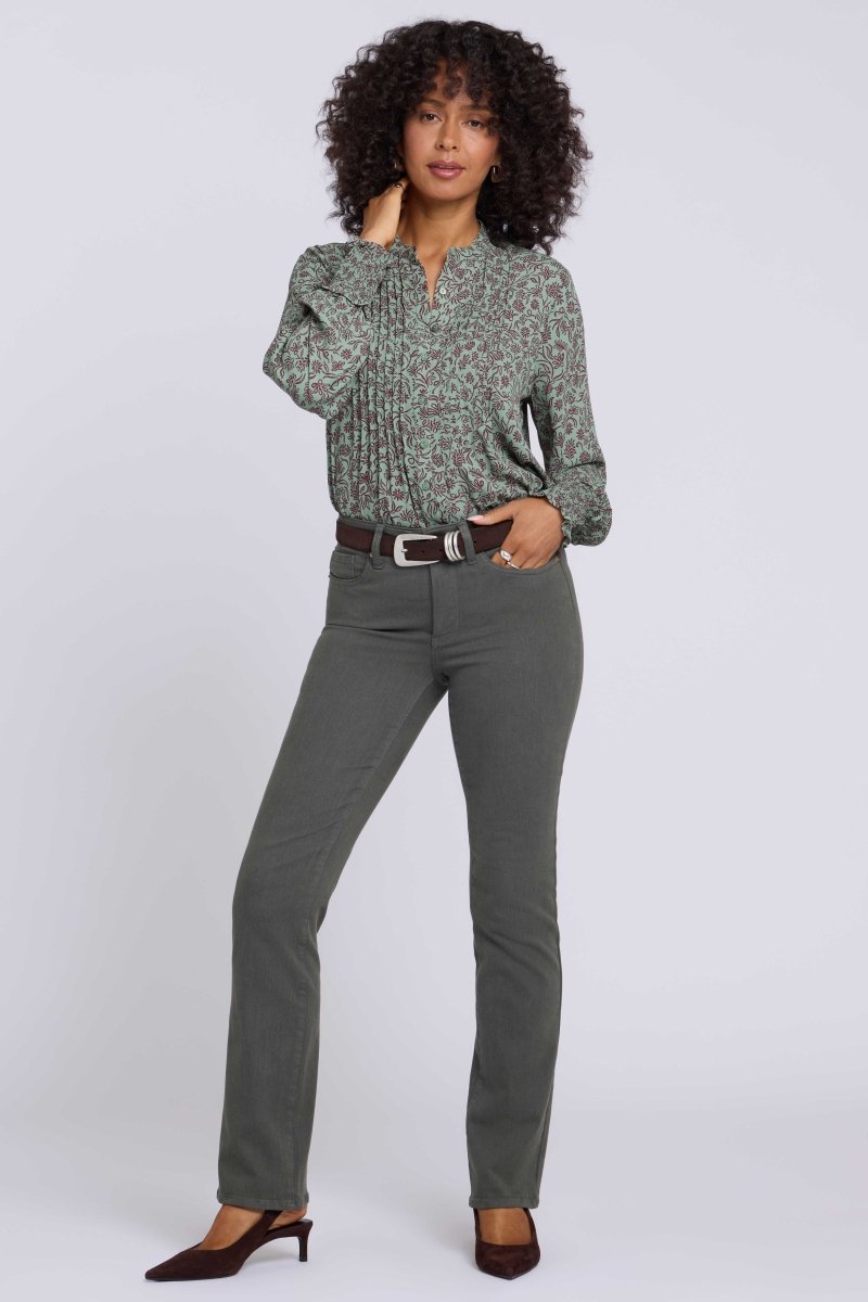 Marilyn Straight Jeans In Sure Stretch® Denim | True Olive - NYDJ