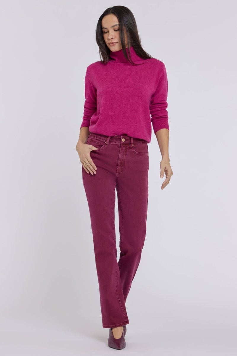 Marilyn Straight Jeans | Retro True Burgundy - NYDJ