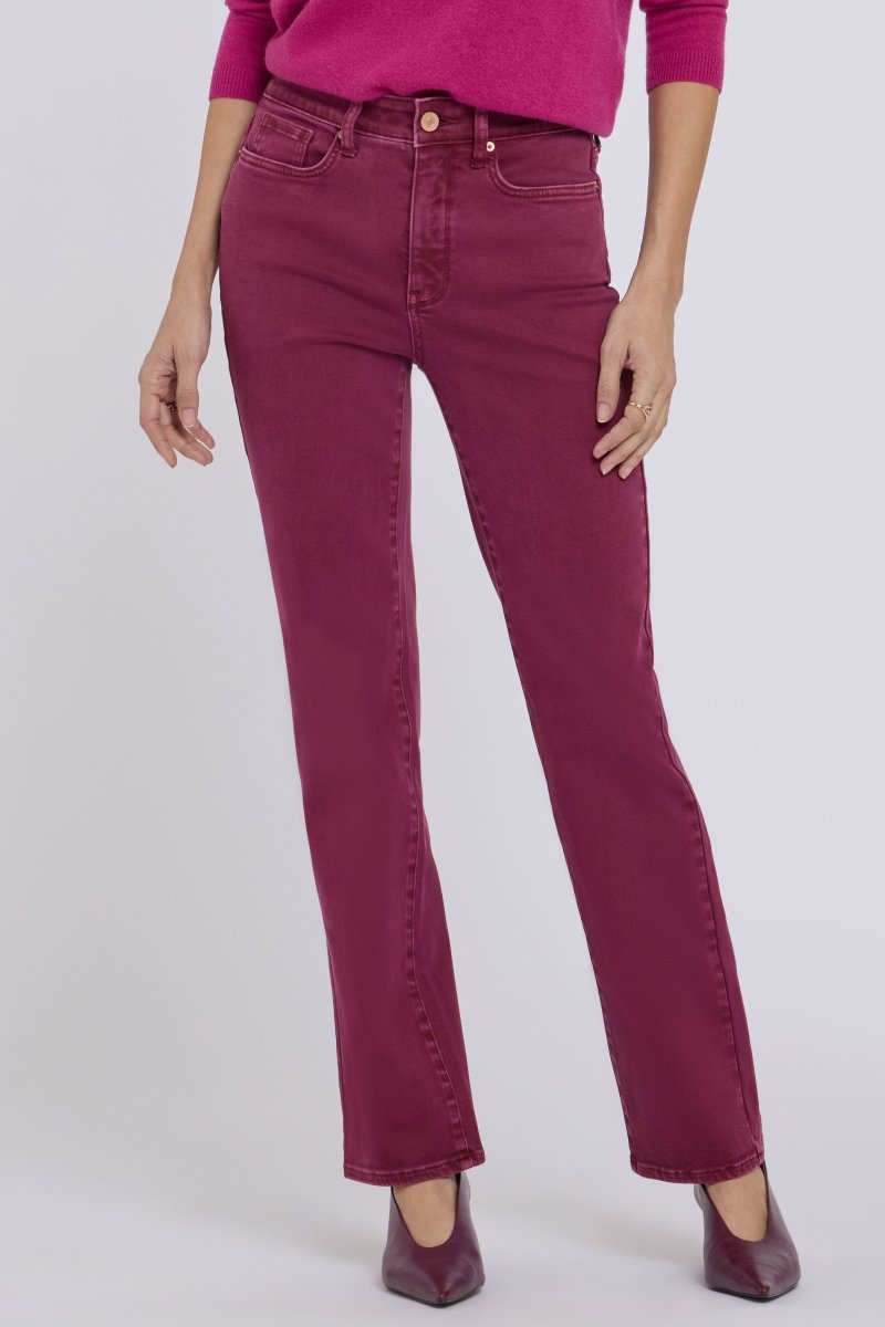Marilyn Straight Jeans | Retro True Burgundy - NYDJ