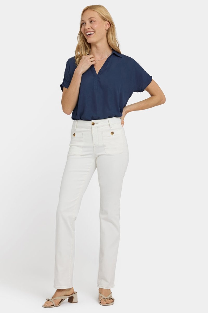 Marilyn Straight Jeans | Vintage White | Denim | NYDJ