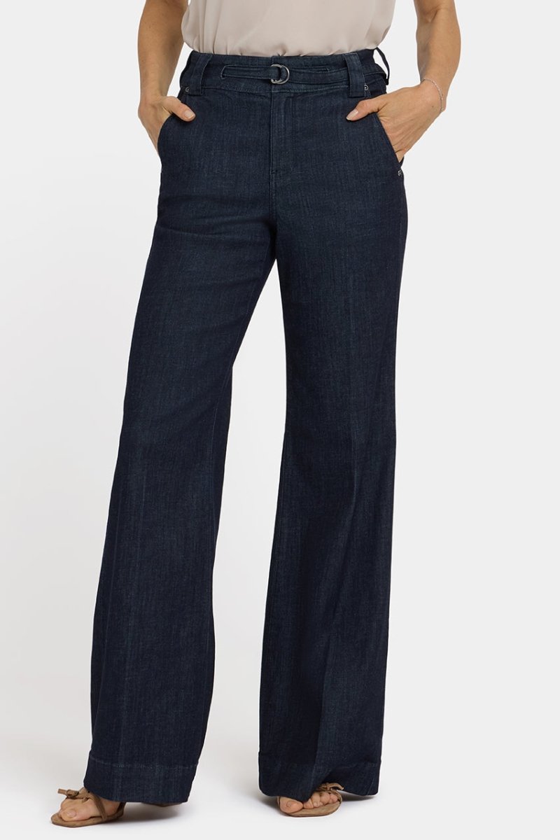 Mia Palazzo Jeans With High Rise | Rinse | Denim | NYDJ