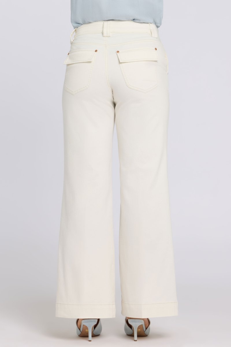 Mia Palazzo Jeans With High Rise | Vintage White | Denim | NYDJ
