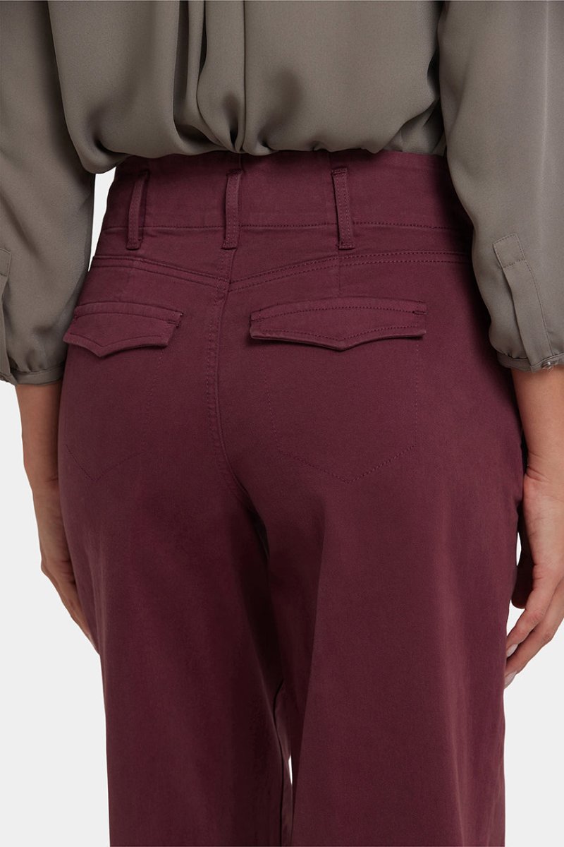 Mona Wide Leg Jeans | Sienna Red | Pants | NYDJ
