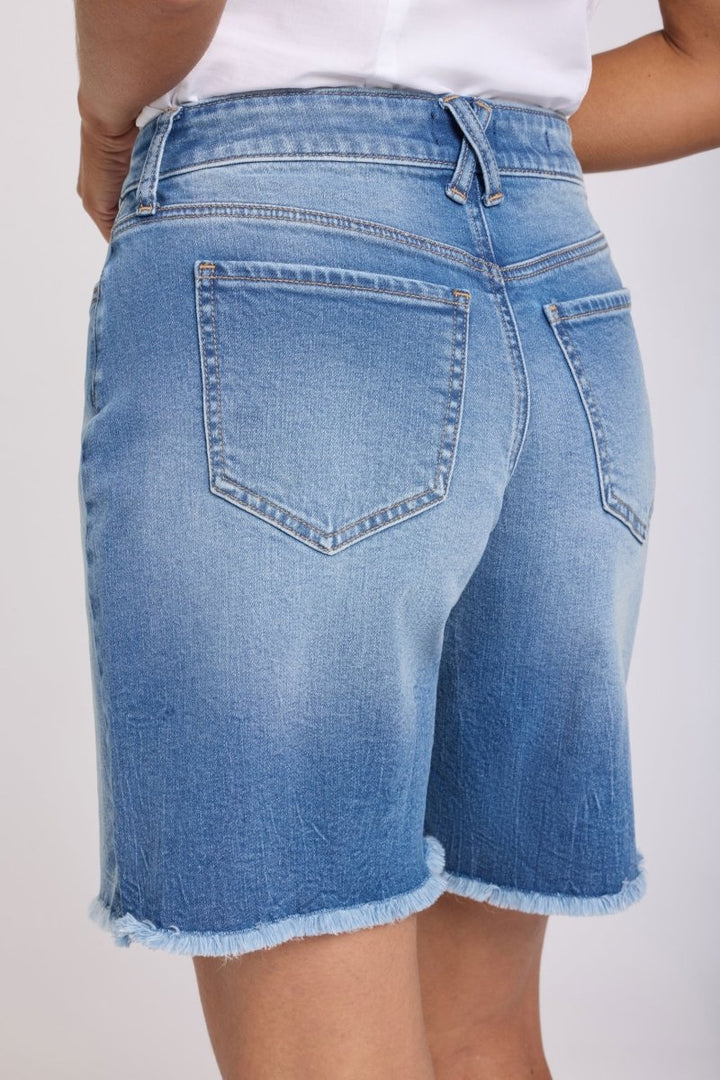 Naomi Relaxed A - Line Denim Shorts With High Rise | Pacifica - NYDJ