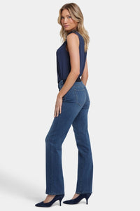No Gapper™ Marilyn Straight Jeans In Petite In Sure Stretch® Denim | Valencia Surf | Pants | NYDJ