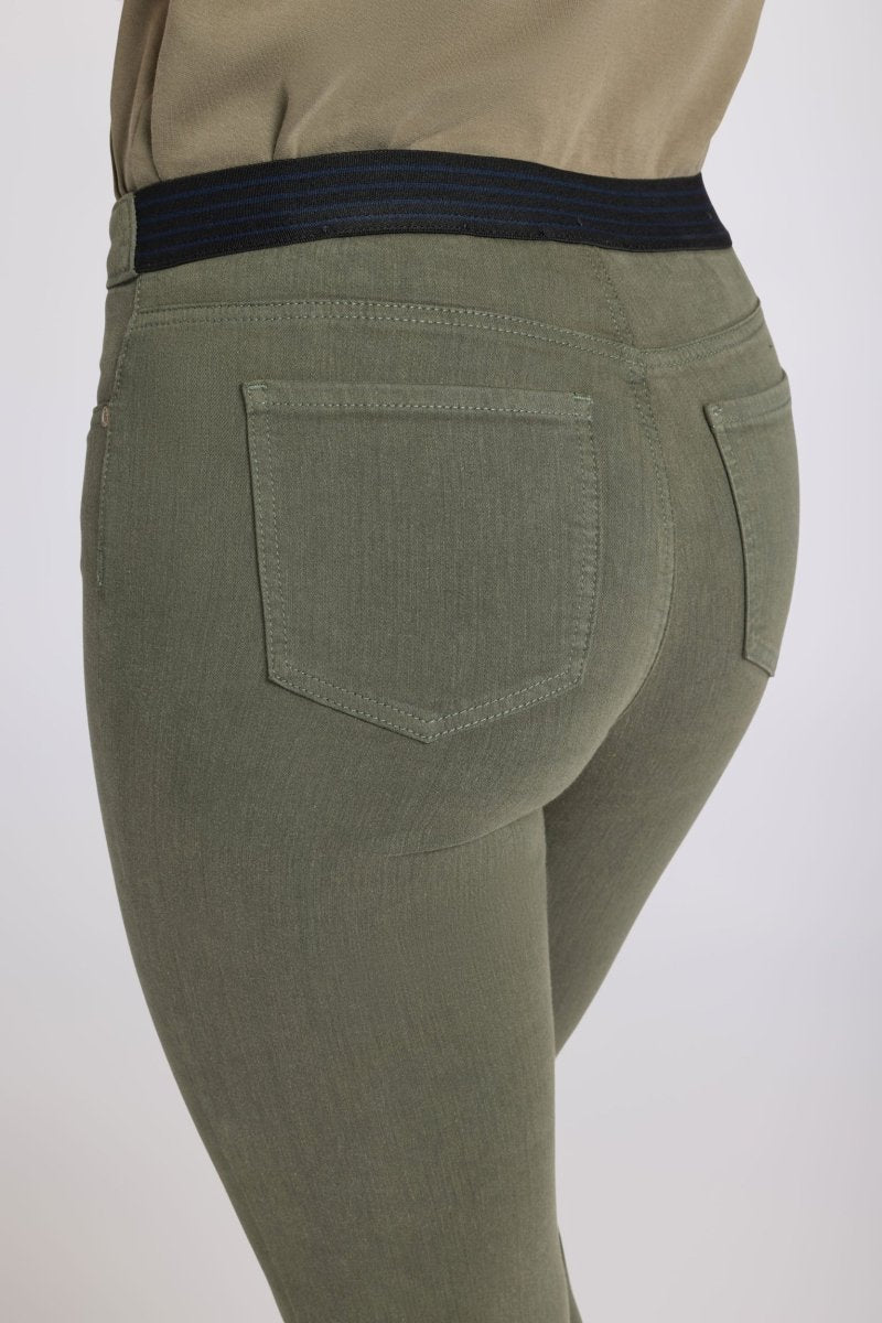 No Gapper™ Marilyn Straight Jeans In Sure Stretch® Denim | Desert Green | Pants | NYDJ