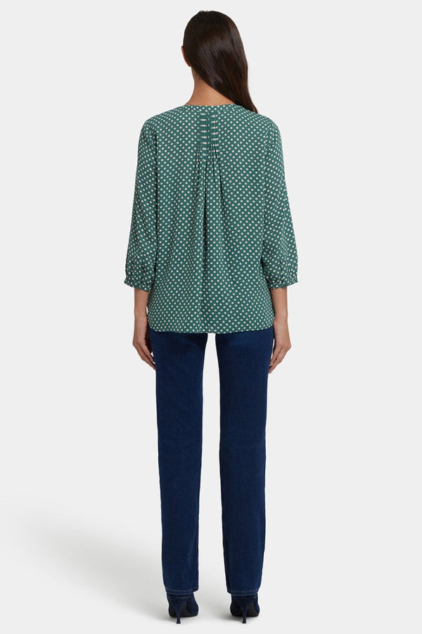 Pintuck Blouse | Adeline Dots | Blouse | NYDJ