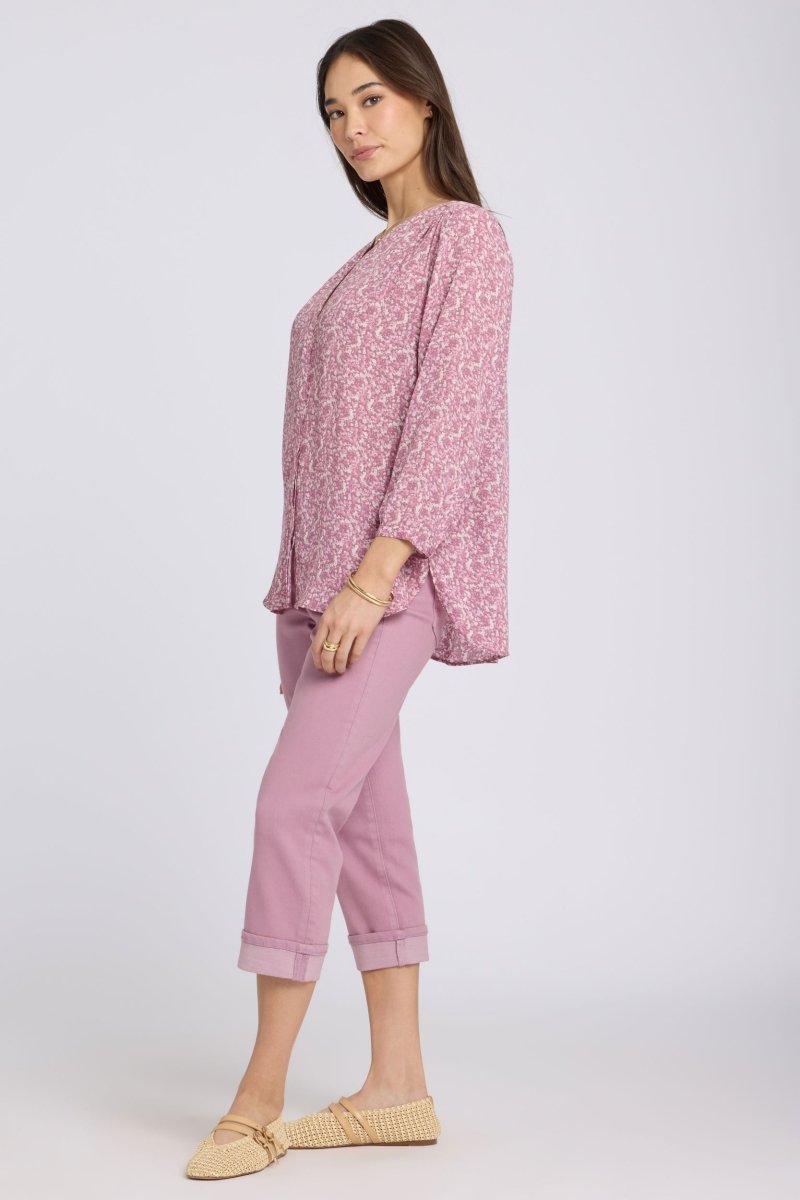 Pintuck Blouse | Destiny Ditsy | Blouse | NYDJ